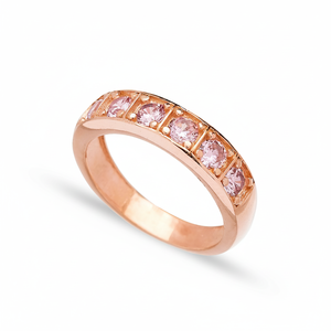 Pink Quartz <b>CZ</b> Stone Band <b>Ring</b> Trendy Jewellery Wholesale Handcrafted Turkish 925 Sterling Silver Jewelry - Product Image 2