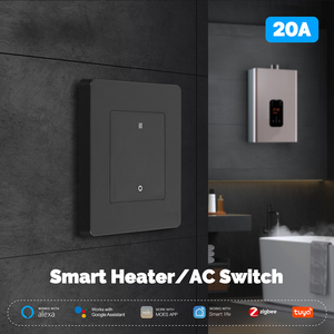 Moes Grey Star Ring Tuya ZigBee Mesh Smart Push Button 1/2/3 Gang Interruttore Luce/Dimmer, Interruttore per Scaldabagno/Tende, Presa EU UK - Product Image 5
