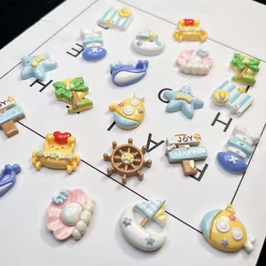 Lot de 25 coques de téléphone DIY en résine marine avec motifs bouleau, <span class=keywords><strong>voilier</strong></span>, coquillage et arbre, pour bébés de 0 à 24 mois, expédié depuis les États-Unis - Product Image 3