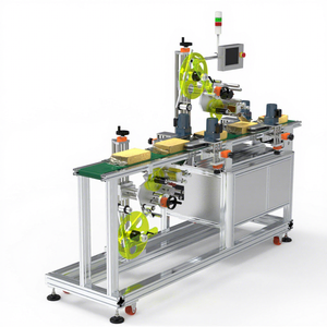 Étiqueteuse entièrement automatique Étiqueteuse de surface supérieure et inférieure Boîtes Sacs Canettes Étiqueteuse double face de SKILT - Product Image 1