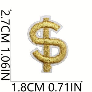 Patch brodé thermocollant DIY pour décoration, petit motif Wappen, embellissement mignon en forme de nœud papillon pour porte-monnaie, avec chiffres 0-9 pour accessoire de chapeau - Product Image 4