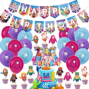 Décorations de fête d'anniversaire pour enfants sur le thème du <span class=keywords><strong>jeu</strong></span> <span class=keywords><strong>Fall</strong></span> <span class=keywords><strong>Guys</strong></span>, assiettes, décorations de cupcakes, ballons, ensembles de décorations de fête d'automne, fournitures pour baby shower X4167 - Product Image 1