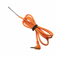 Câble audio mono à angle droit de 2,5 mm avec fiche vers fil dénudé étamé, faisceau PVC, fabrication sur mesure OEM ODM