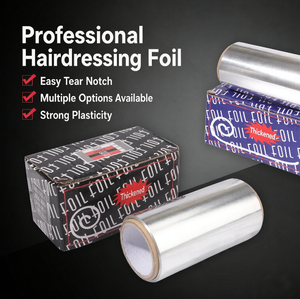 Rouleau de papier aluminium professionnel pour coloration capillaire, feuilles de séparation jetables argentées pour salon de coiffure - Product Image 6