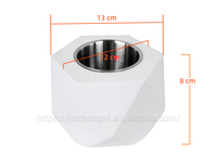 Brasero de table portable moderne, surface thermolaquée, carburant bioéthanol écologique, utilisation intérieure/extérieure, 15000-39999 BTU