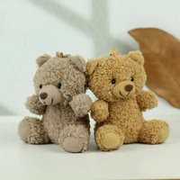 Songshan jouets personnalisé pas cher Mini LOGO ours en peluche peluches 11cm Kwaii peluche sac décor ours en peluche t-shirt jouet porte-clés