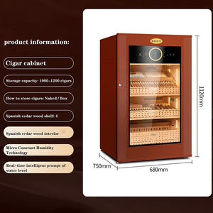 El humidificador casero de madera de cedro de alta calidad puede contener 1000-1200 cigarros - Product Image 2