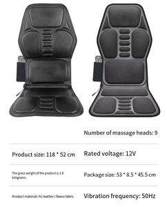 Cojín de Masaje Eléctrico <span class=keywords><strong>Shiatsu</strong></span> 3D para Cuerpo Completo, Cintura, Espalda y Cuello, para Hogar, Oficina y Auto - Product Image 6