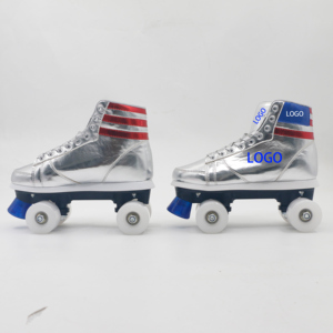 Junran scarpe pattini a rotelle nuovo modello trionfa in oro scarpe firmate da Skate rotolanti alte <span class=keywords><strong>argento</strong></span> - Product Image 3