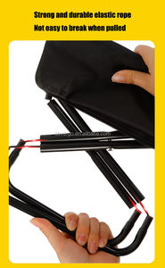 Taburete de tubo de Metal plegable portátil para actividades al aire libre, conveniente viaje, caminata, Camping, Picnic, pesca, fiesta, silla con cremallera - Product Image 4