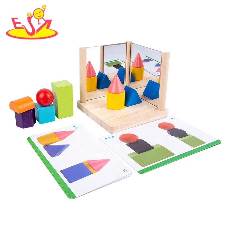 Новейшие образовательные деревянные штабелируемые блоки для детей W13D364