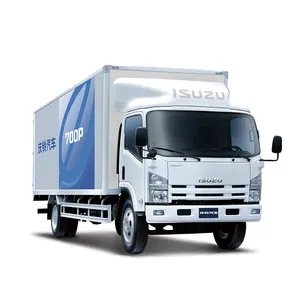 गर्म बिक्री Isuzu एल्फ बॉक्स वैन ट्रक और कार्गो ट्रक