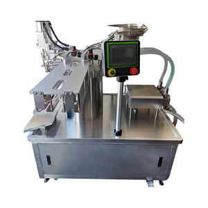 Machine <span class=keywords><strong>de</strong></span> remplissage et <span class=keywords><strong>de</strong></span> capsulage <span class=keywords><strong>de</strong></span> sacs à double tête avec double pompes à liquide pour décharger et boucher à grande vitesse - Product Image 2