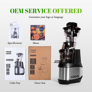 MOSEENER 85mm elektrikli sıkacağı çıkarıcı BPA içermeyen yavaş sıkacağı paslanmaz çelik ev için büfe tipi meyve sıkacağı geniş ağız soğuk pres - Product Image 6