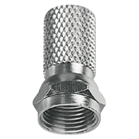 Connecteur de type F mâle TV-RD-SAT, longueur 0,9 pouces, hauteur 2 pouces, pour connexion de câble coaxial - Product Image 1