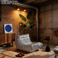 Sofá Modular en Forma de L, Estilo Cyberpunk, Ecológico, de Diseño Moderno, con Esponja, para Salón, Marca Ligne Ro-set