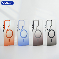 Étui de téléphone magnétique résistant aux chocs VAWI B367, coque rigide en PC pour Samsung S26 Ultra pour iPhone, étui de téléphone dégradé