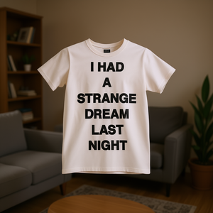 Maglietta 'Ho Sognoato un Strano Sogno Stieriore' - T-Shirt Divertente con Meme, Regalo Scherzoso - Product Image 3