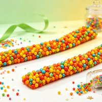 BESTAR Custom Package Wholesale Sour Sugar Coated Gummy Rope Candy Assorted Fruit Flavor Long Rope Gummy Sweet Confectionery