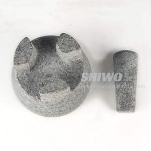 Mortero y Maja de piedra natural de Venta caliente Molcajete mexicano - Product Image 4