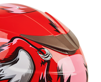 Rouge prédateur ABS unisexe casques de moto DOT ECE Double lentille doublure détachable accessoires de moto casque de moto