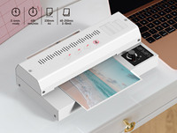 Plastifieuse A4 à 4 rouleaux avec technologie anti-bourrage-Idéal pour la protection quotidienne des documents au bureau