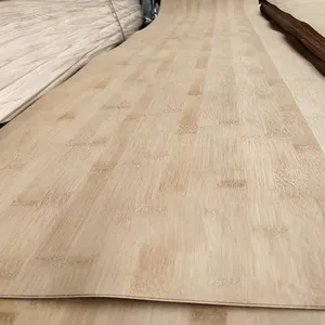 Chapa de madera sólida Natural, chapa de bambú para decoración de paneles de muebles