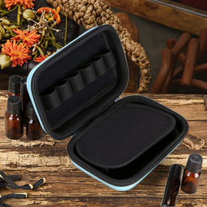 حقيبة حمل صلبة من إيفا قابلة للتخصيص للسفر للزيوت الأساسية والغبار حقيبة زجاجة دوارة مع نمط عصري لإغلاق السوستة - Product Image 3