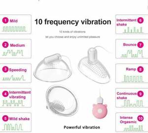 로즈 바이브레이터 유두 흡입기 클리토리스 페니스 흡입 장치 USB 충전식 10가지 진동 모드 100% 방수 여성 G-스팟 자극기 - Product Image 6
