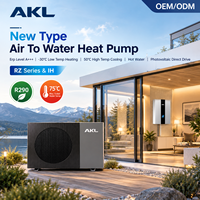 Nouvelle pompe à chaleur air-eau R290 75 ° Module hydraulique mural monobloc haute température avec boîtier hydro pour la rénovation de radiateurs CE
