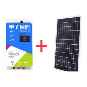 Kit de energía solar para cerca eléctrica de granja, 100w, 5km