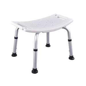 Aluminum alloy shower chair, elderly shower <b>stool</b>, <b>bathroom</b> <b>stool</b>, high-back adjustable <b>bathroom</b> <b>stool</b> - Product Image 2