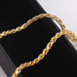 Collier à maillons en argent 925 plaqué or jaune personnalisé MS-506 - Product Image 6