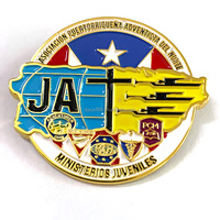 Broches personnalisées en émail dur, badges métalliques de haute qualité en alliage de zinc, broches de dessin animé pour collection de souvenirs, vente en gros