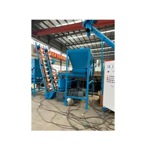 Cyclone system combined bag filters air blower in complete animal feed pellet production line dust remove