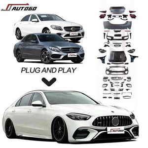 Conversion de modification automatique de l'ancien au nouveau kit de carrosserie pour mercedes-benz classe C W205 2015-2021 mise à niveau vers l'assemblage 2022 W206 <span class=keywords><strong>C63</strong></span> <span class=keywords><strong>AMG</strong></span> - Product Image 1