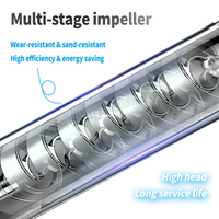 Pompe multi-étages en acier inoxydable CDL pour alimentation de chaudière 5,5 kW 7,5 CV SS304 Eau chaude 120°C Haute pression