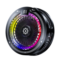 Refroidisseur de téléphone portable blanc, dissipateur thermique, ventilateur de refroidissement pour jeux, étui de refroidissement magnétique, LED RGB, léger, universel, radiateur de téléphone