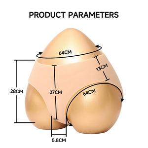 Треугольные силиконовые подтяжки ягодиц, нижнее белье, треугольные трусики, утолщенные ягодицы 1,8 см для женщин и девочек, кроссдрессер для женщин - Product Image 3