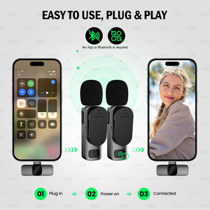 Nâng cấp 3in1 từ không dây Lavalier <span class=keywords><strong>Microphone</strong></span> cho iPhone/Android/Máy tính-mini <span class=keywords><strong>Microphone</strong></span> với một điều chỉnh cổ áo Clip - Product Image 3