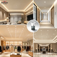 Spot LED encastré anti-éblouissement en aluminium pour intérieur commercial moderne, 5W 7W