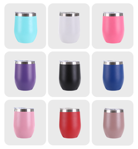 Tazas de boda personalizadas al por mayor, taza de huevo de 12oz, taza de viaje de regalo, vaso de vacío rosa, termo, botella, vaso de vino <span class=keywords><strong>con</strong></span> tapa - Product Image 2