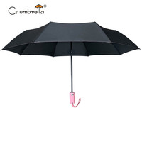 YS-3035 Parapluie pliable de voyage de haute qualité pour l'extérieur, logo personnalisé, résistant au vent, portable, utilisation en cas de pluie ou de soleil, ouverture et fermeture automatiques