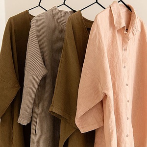 Service de Design de Haute Qualité Robe 100% Pur <span class=keywords><strong>Lin</strong></span> Fabricants de Vêtements en Chanvre Vêtements Personnalisés en <span class=keywords><strong>Lin</strong></span>, Coton et Chanvre pour Femmes - Product Image 3