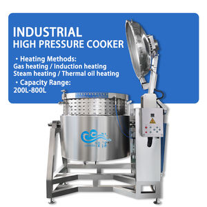 Ollas Industriales Grandes para Cocinar Arroz al Vapor y Frijoles, Olla a Presión de Acero Inoxidable, Máquina de Cocina Automática Comercial - Product Image 1
