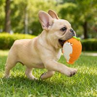 Jouet à mâcher interactif pour chien en latex naturel, jouet à mâcher qui couine, jouet de dentition souple pour chiots et chiens de petite/moyenne taille, nettoyage des dents