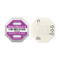 Indicateur d'impact 37G Shock Watcher, étiquette adhésive à usage unique pour la livraison d'équipements hospitaliers et de marchandises sensibles
