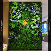 Dropshipping Shopify Dinding Tanaman Buatan 3D Panel Tanaman Hijau Palsu Eucalyptus Ivy Fern Dekorasi Dinding untuk Rumah Hotel Pernikahan