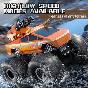 Voiture RC amphibie rechargeable 4x4, télécommandée, étanche, avec rotation à 360°, Monster Truck cascadeur, véhicule tout-terrain eau-terre pour enfants - Product Image 5