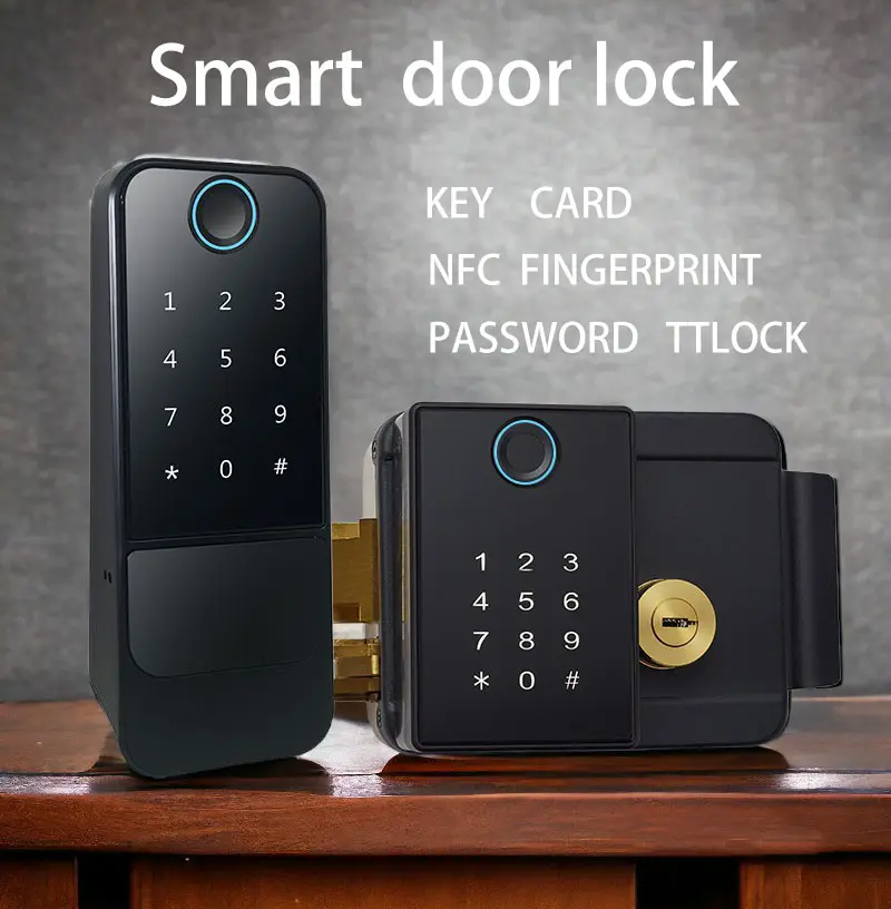 Fabbrica all'ingrosso personalizzare biometrico Smart serrature con chiave magnetica NFC Password per impronte digitali ttlock